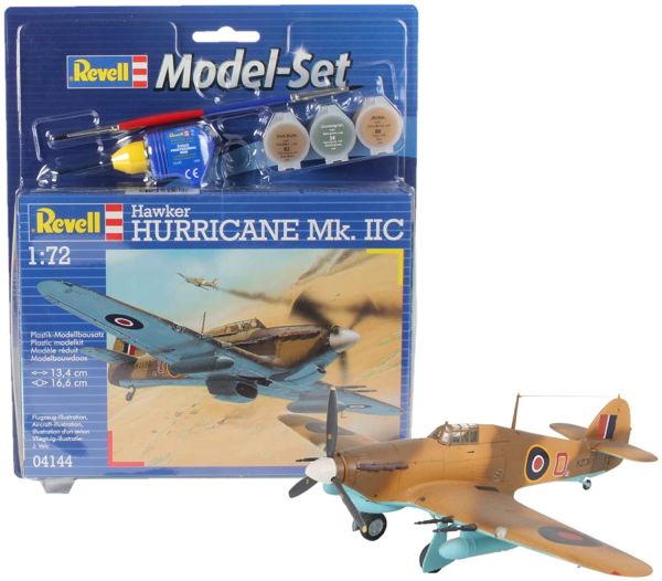 REV64144 - Modellbausatz Hawker Hurricane Mk.II mit Bemalung zum Zusammenbauen - 1