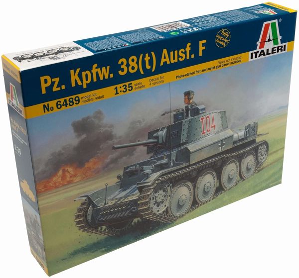 ITA6489 - Panzer Pz.Kpfw 38(t) Ausf. F zum Zusammenbauen und Bemalen - 1