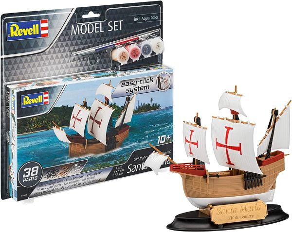 REV65660 - Modellbausatz Santa Maria mit Bemalung zum Zusammenbauen - 1