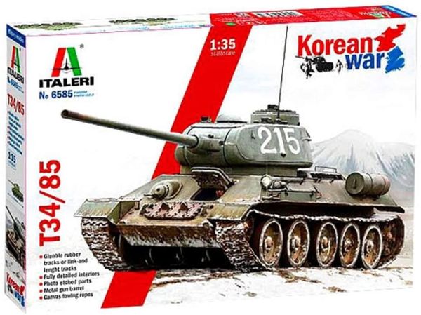 ITA6585 - Panzer T-34/85 Koreakrieg zum Zusammenbauen und Lackieren - 1