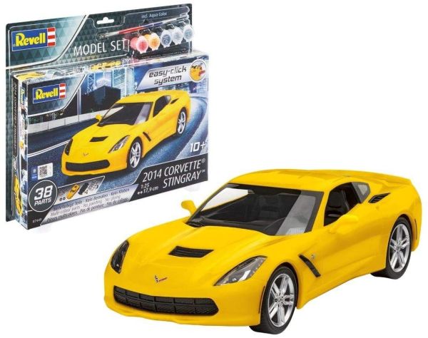REV67449 - Modellset CORVETTE Stingray 2014 mit Lackierung zum Zusammenbauen - 1