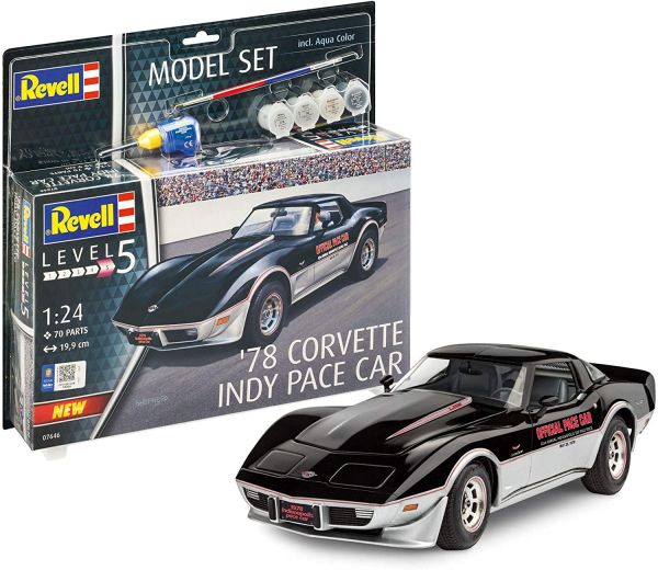 REV67646 - Modellbausatz CORVETTE '78 Indy Pace mit Lackierung zum Zusammenbauen - 1
