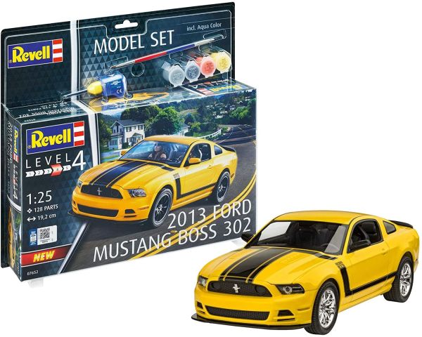 REV67652 - Modellset FORD Mustang Boss 2013 mit Lackierung zum Zusammenbauen - 1