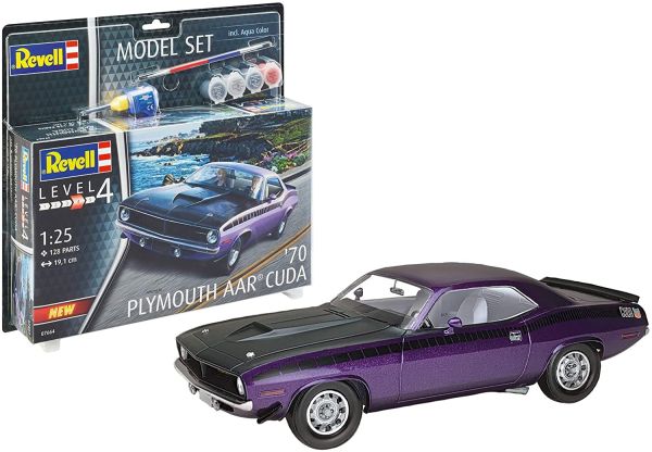 REV67664 - Modellbausatz PLYMOUTH AAR Cuba 1970 mit Bemalung zum Zusammenbauen - 1