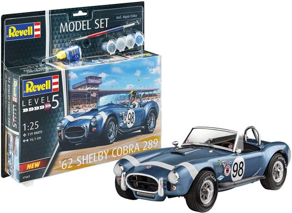 REV67669 - Modellset SHELBY 62' Cobra 289 mit Lackierung zum Zusammenbauen - 1