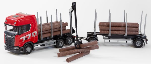 EMEK70775 - SCANIA 770 6x4 Holztransporter mit Anhänger (1+1 Achsen) - 1