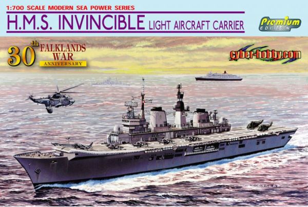 DRA7128 - Leichter Flugzeugträger HMS Invincible zum Zusammenbauen und Bemalen - 1