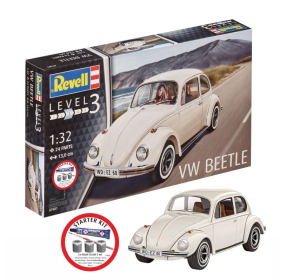REV77681 - Starterset – Volkswagen Käfer mit Farbe zum Zusammenbauen - 1