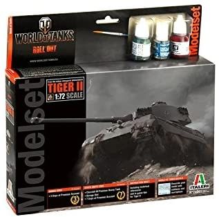 ITA74001 - Starter-Kit – Tiger II WORLD OF TANKS zum Zusammenbauen und Bemalen - 1