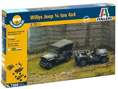 ITA7506 - JEEP WILLIS und 4x4 Schnellmontage zum Zusammenbauen und Lackieren - 1