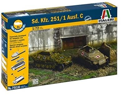 ITA7516 - Fahrzeug Sd.Kfz. 251/1 Ausf. Schnell aufgebaut und lackiert - 1