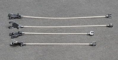 YCC783C-4 - Pfeil-Metallkabel für LG 1550 Schwarz RAL9005 - 1