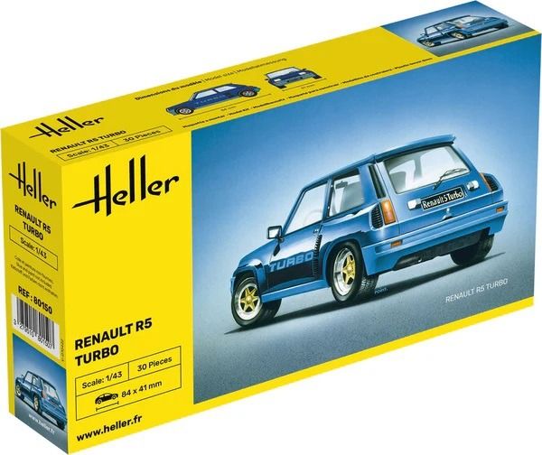 HEL80150 - RENAULT R5 Turbo zum Zusammenbauen und Lackieren - 1