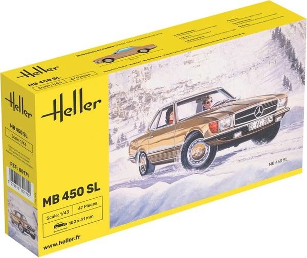 HEL80171 - MERCEDES-BENZ 450 SL montieren und lackieren - 1