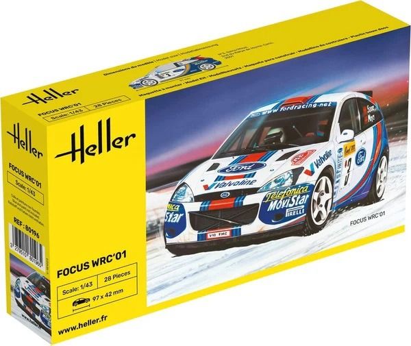 HEL80196 - FORD Focus WRC'01 #3 zum Zusammenbauen und Lackieren - 1