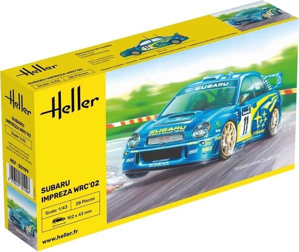 HEL80199 - SUBARU Impreza WRC'02 #11 zum Zusammenbauen und Lackieren - 1