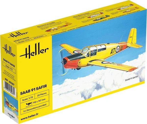 HEL80287 - SAFIR 91 Flugzeug zum Zusammenbauen und Lackieren - 1