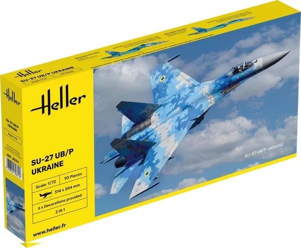 HEL80371 - Ukrainischer Suchoi Su-27 UB/P Kampfjet soll montiert und lackiert werden - 1