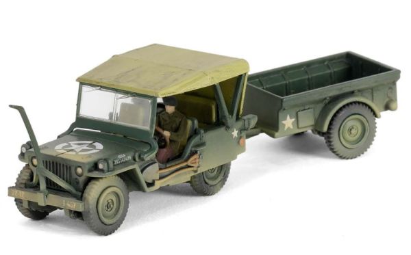 FOV805104 - Willys MB 4x4 Jeep mit Anhänger – US Army - 1