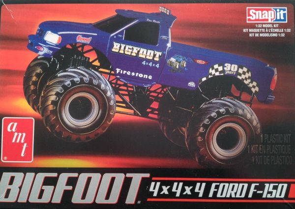 AMT805L/12 - FORD F-150 4x4x4 BIGFOOT zum Zusammenbauen und Bemalen - 1