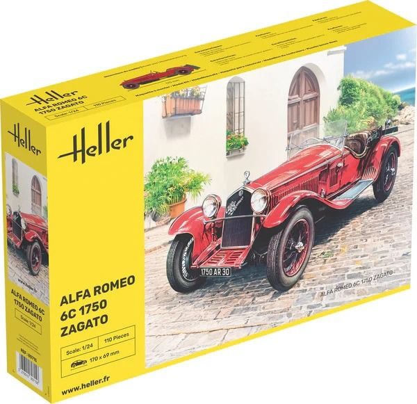 HEL80715 - ALFA ROMEO 6C 1750 Zagato zum Zusammenbauen und Lackieren - 1