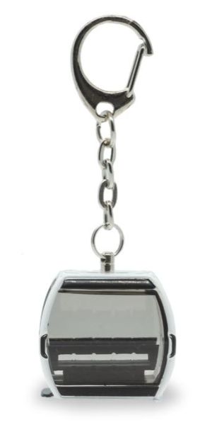 JC80754 - OMEGA V Gondel-Schlüsselanhänger, weiß - 1
