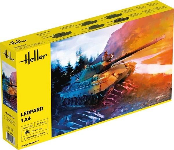 HEL81126 - LEOPARD 1A4 Panzer zum Zusammenbauen und Lackieren - 1