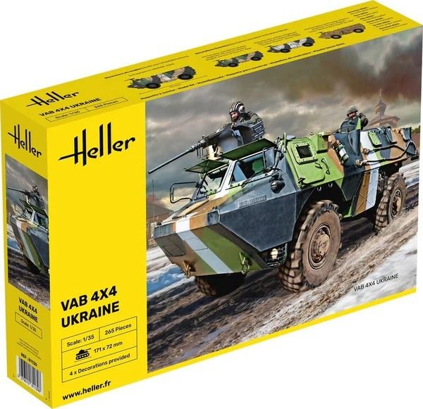 HEL81130 - VAB 4x4 Ukrainisches Militärfahrzeug zum Zusammenbauen und Lackieren - 1