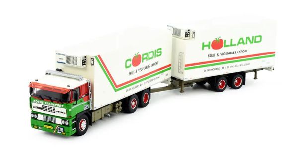 TEK81217 - DAF 3300 6x2 Sattelzugmaschine mit 2-achsigem Kühlauflieger, KOENE Transport - 1