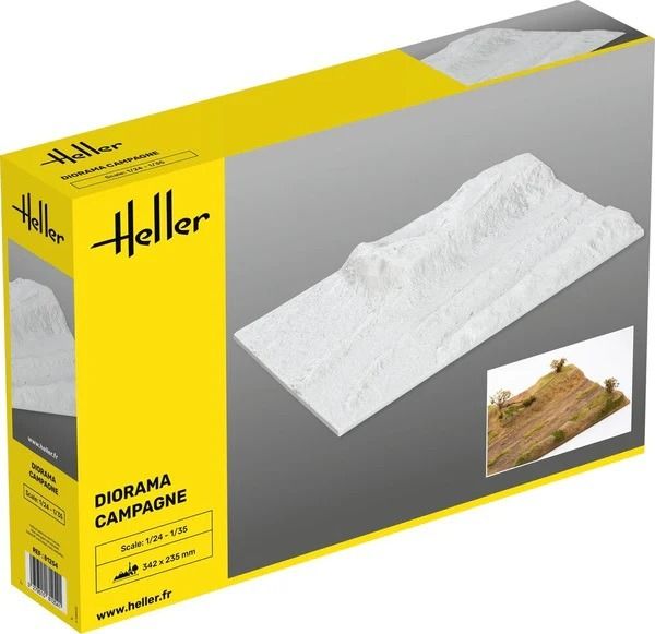 HEL81254 - Diorama-Basis – Ländliche Umgebung – Unbemalt - 1
