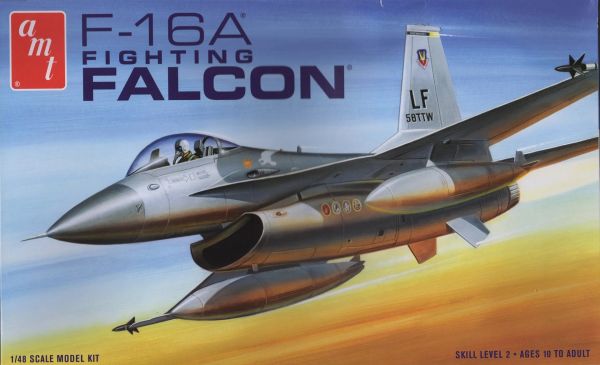 AMT820/12 - Flugzeug FALCON F-16A Fighting zum Zusammenbauen und Bemalen - 1