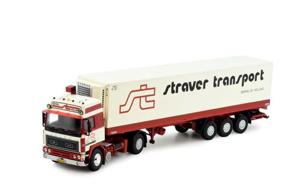 TEK82445 - VOLVO F12 Globetrotter 4x2 mit 3-achsigem Kühlauflieger STRAVER - 1