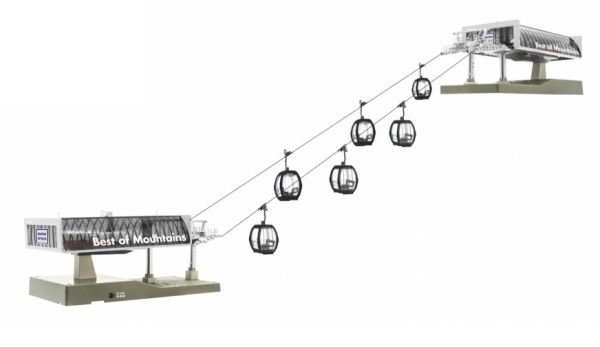 JC82491 - Skilift mit 6 OMEGA V10 Fling Mozart Gondeln - D-LINE - 1
