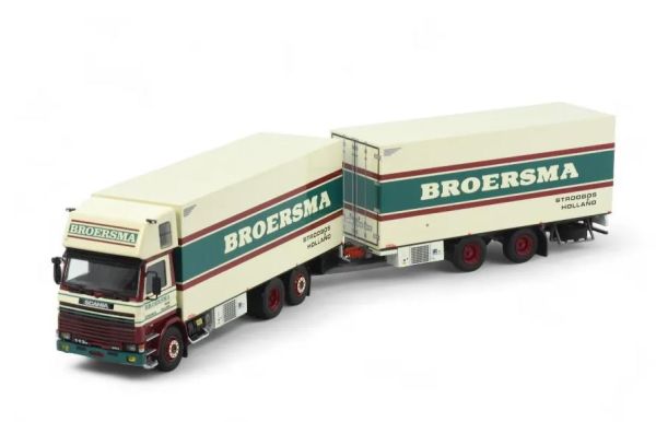 TEK82539 - SCANIA R113 Topsleeper 6x2 Sattelzugmaschine mit 2-achsigem Auflieger BROERSMA - 1