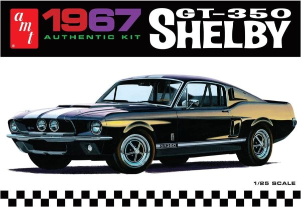 AMT834M/12 - SHELBY GT-350 1967 schwarz zum Zusammenbauen und Lackieren - 1