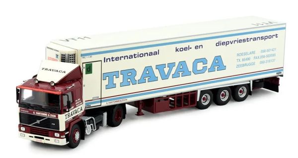 TEK83526 - VOLVO F16 4x2 mit 3-achsigem TRAVACA Kühlanhänger - 1