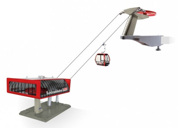 JC84388 - Seilbahn mit Gondelbahn Rot und Schwarz - KOHLMAISB - 1