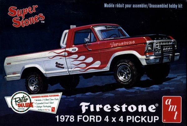 AMT858M/12 - FORD Pick-Up 4x4 1978 Firestone - Super Stones zum Zusammenbauen und Lackieren - 1