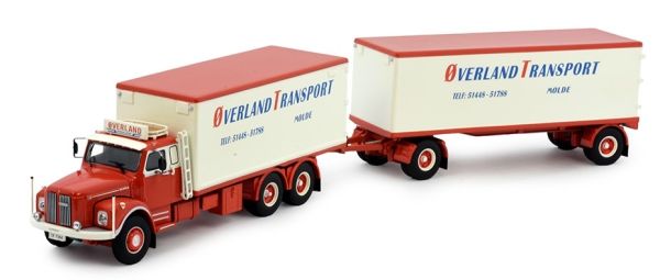 TEK82117 - SCANIA LS76 6x4 starr mit Anhänger 2 Achsen OVERLAND - 1