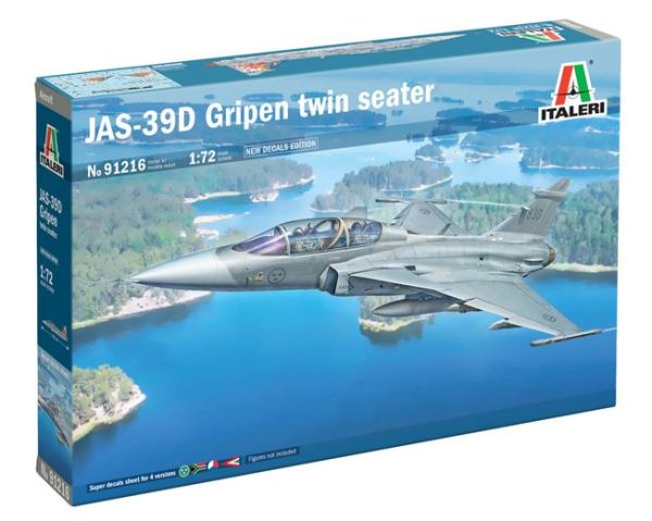 ITA91216 - JAS-39D Zweisitzer-Kampfjet zum Zusammenbauen und Bemalen - 1