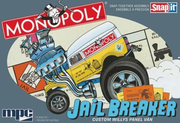 MPC946M/12 - Jail Breaker Custom Willys – MONOPOLY zum Zusammenbauen - 1