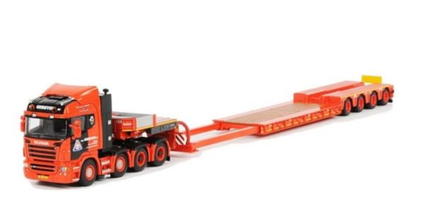 WSI9479 - SCANIA R Highline 8x4 mit 4-achsigem VAN GRINSVEN-Tieflader - 1