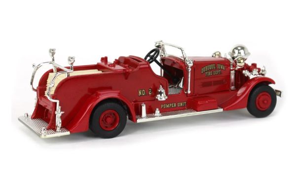 ERT9593 - Hucha con forma de camión de bomberos Ahrens-Fox, fabricada por Dubuque en 1937. - 1