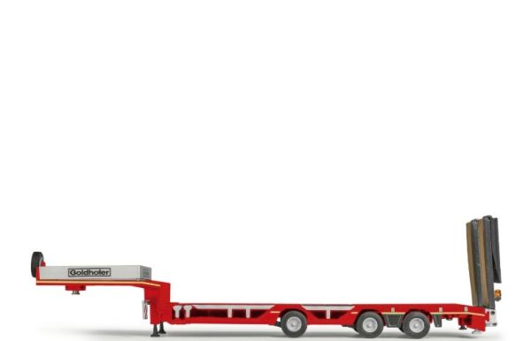 CON98040/01 - Roter 3-Achs-Tieflader von GOLDHOFER - 1