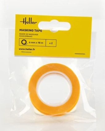HEL99012 - 2 Rollen Kreppband, 6 mm x 18 m - 1