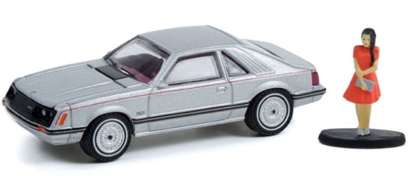GREEN97120-B - FORD Mustang Coupé GHIA mit Frau im Kleid THE HOBBY SHOP Serie 12 in Blisterverpackung - 1