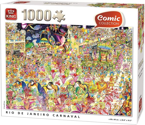 KING55926 - Puzzle 1000 Teile Der Canaval de RIO de JANEIRO - 1