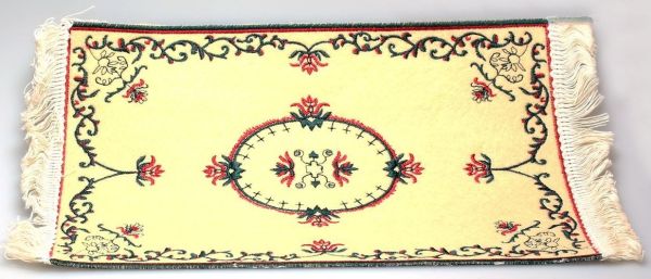 AKI0175 - Miniatur-Blumenteppich für Puppenhaus; Maße 24 x 15 cm - 1