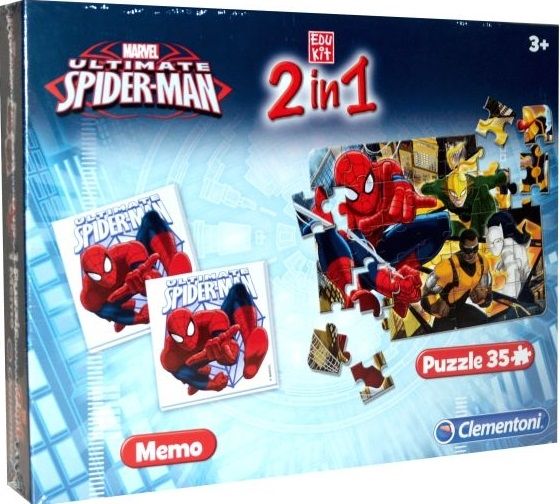 CLE13331 - Merkspiel + Puzzle 35 Teile SPIDERMAN - 1