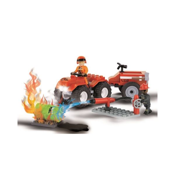 COB1472 - Feuerwehr Quad mit 2 Charakteren - 90 Teile - 1